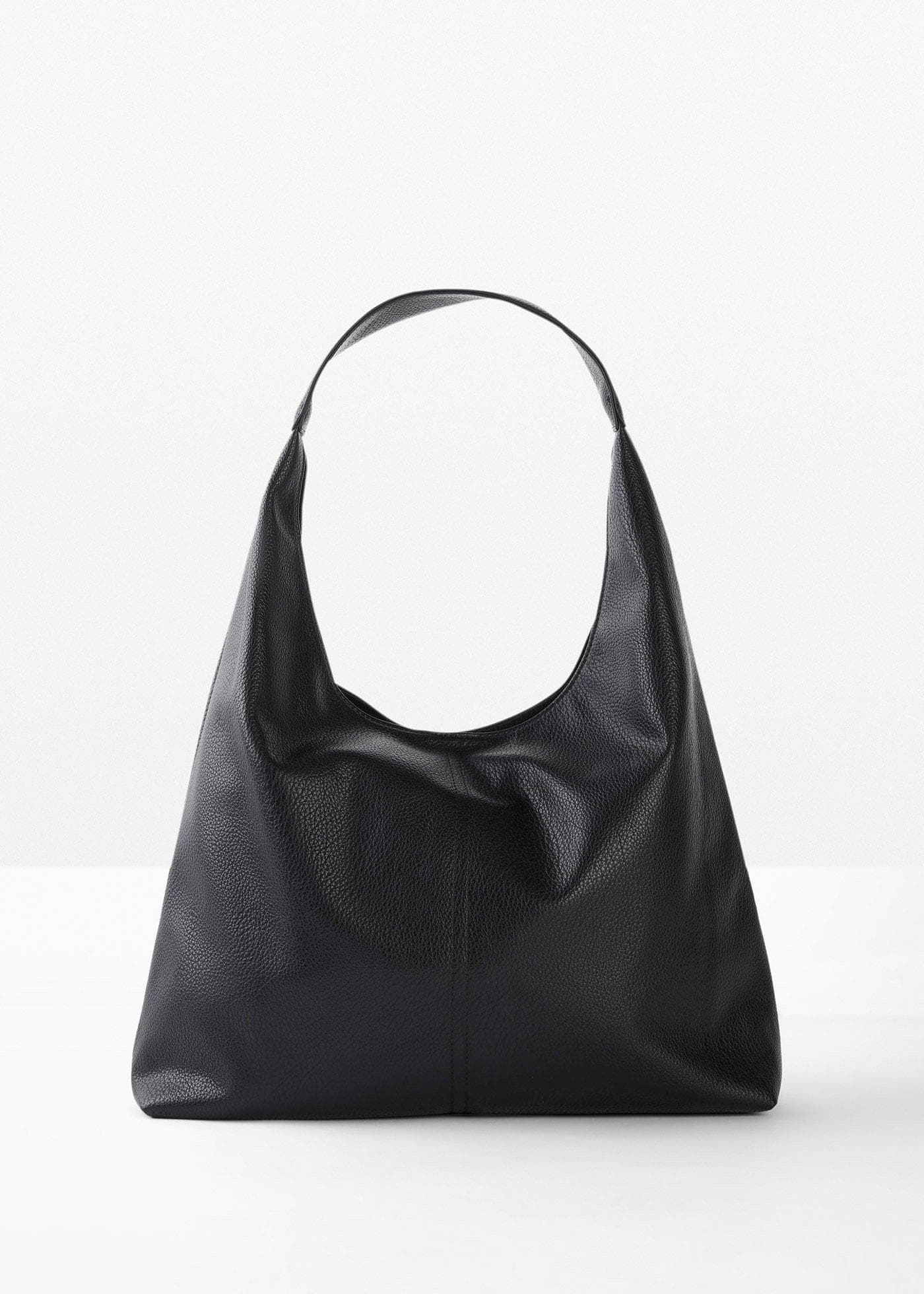 Velká kabelka Bonprix z imitace zvrásněné kůže, černá