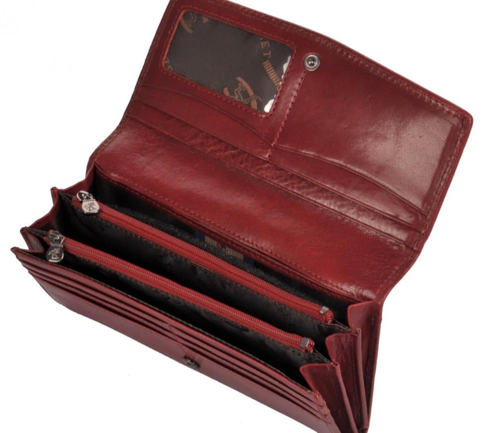 Dámská kožená peněženka 4466 KOMODO BORDEAUX 5