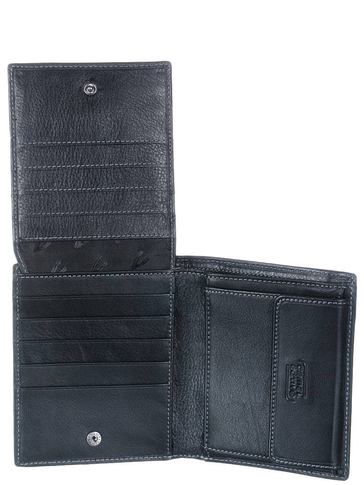 Pánská kožená peněženka RFID SAFE B34-708-60 černá (zip na bankovky) 2