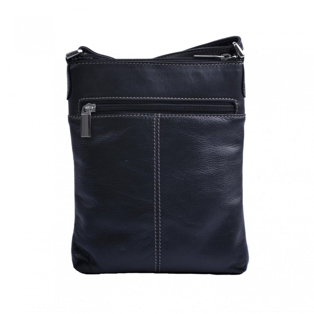 Malá kožená crossbody kabelka 213-3013 černá 2
