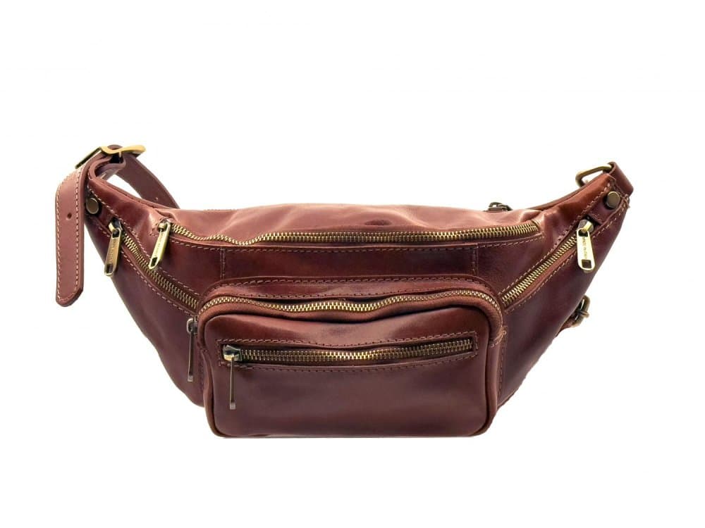 Giglio leather Kožená ledvinka 1206 hnědá