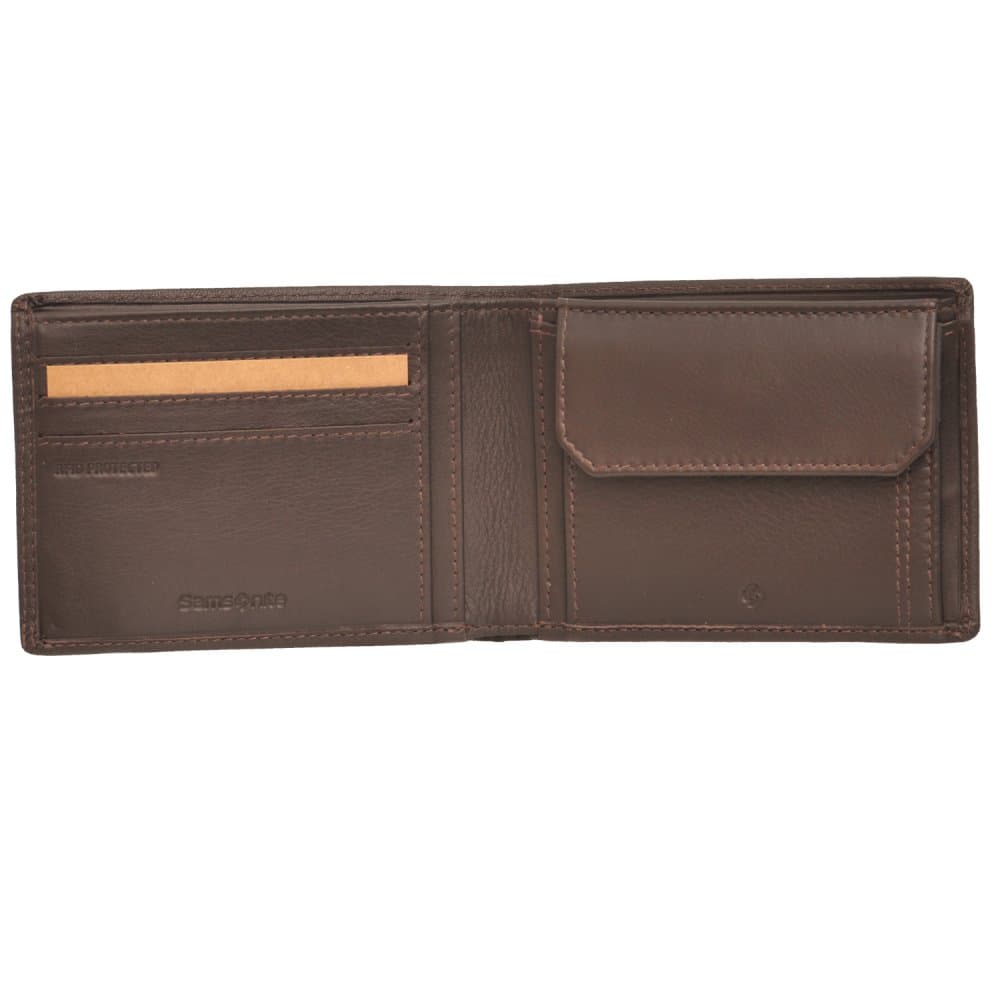 Samsonite Attack 2 SLG 151889-1320 pánská kožená peněženka hnědá 2