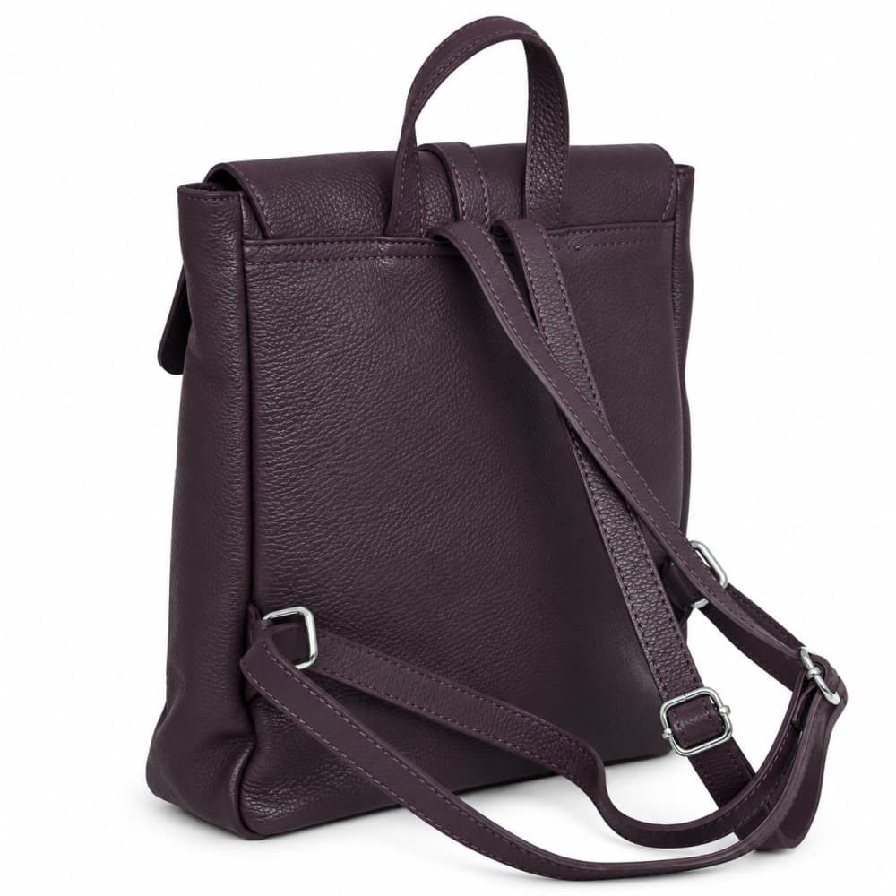 Kožený batoh dámský SARA BAGS 6007 bordo 4
