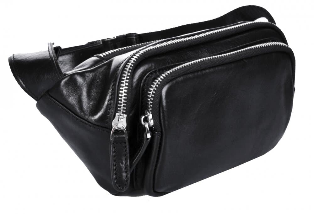 Giglio leather kožená ledvinka 1202 černá 3