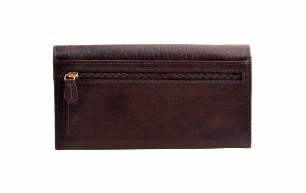 Lagen Dámská kožená peněženka V-40 tmavě hnědá 3