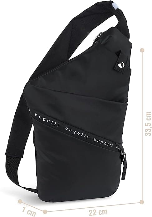 Bugatti Pánský batoh na jedno rameno černý BlancDeLight 49451101 body safe bag 2