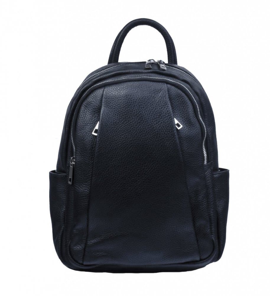 Dámský kožený batoh SARA BAGS 5637 černý