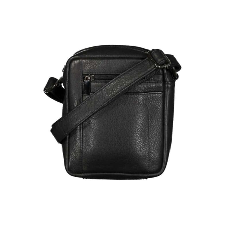 New bags leather - Pánská kožená taštička přes rameno černá LB-254 2