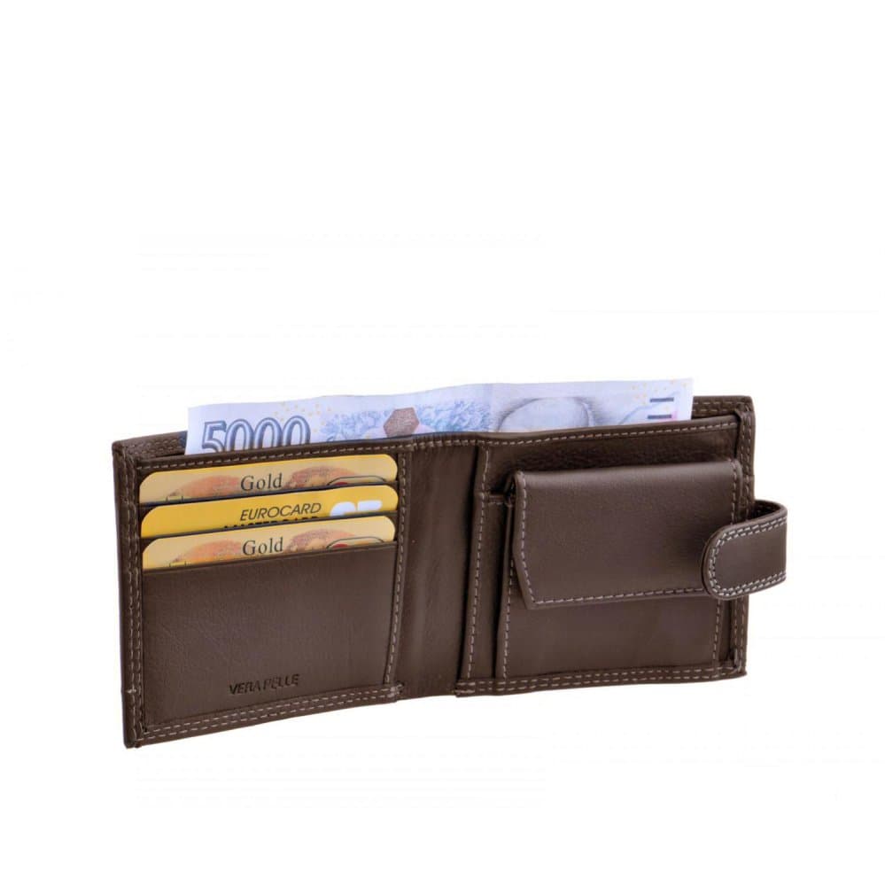 Giglio leather Kožená pánská peněženka ART-145 hnědá 3