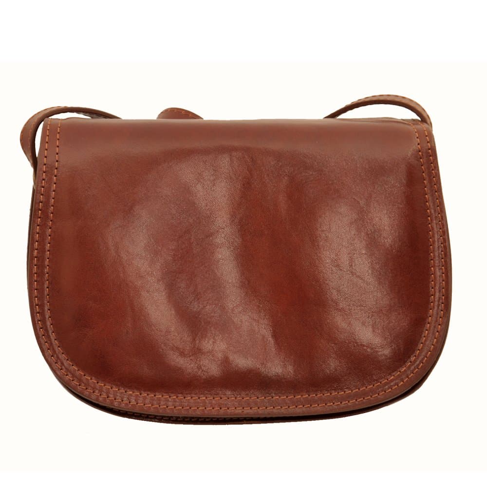 Giglio leather malá kožená lovecká kabelka 96 hnědá