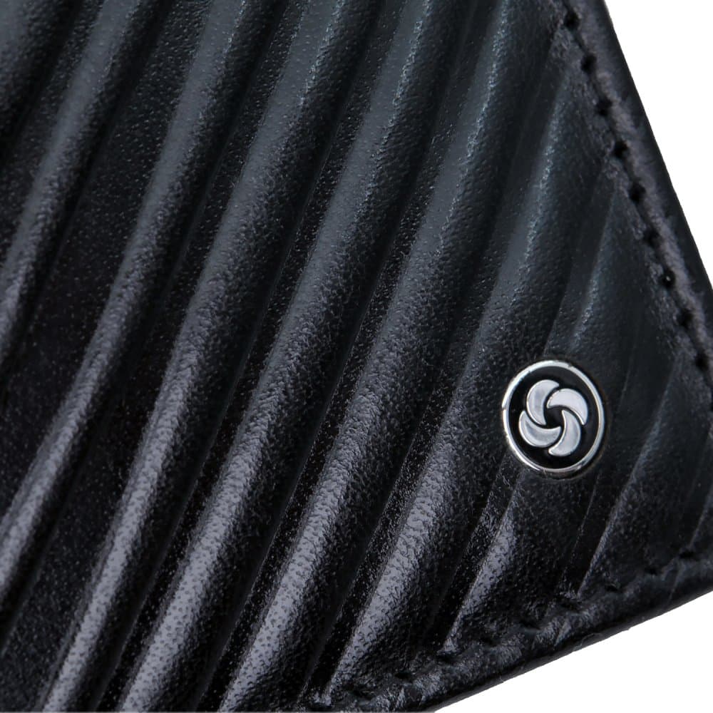 Samsonite Luxusní pánská malá kožená peněženka Refined SLG 155860-1041 černá 3