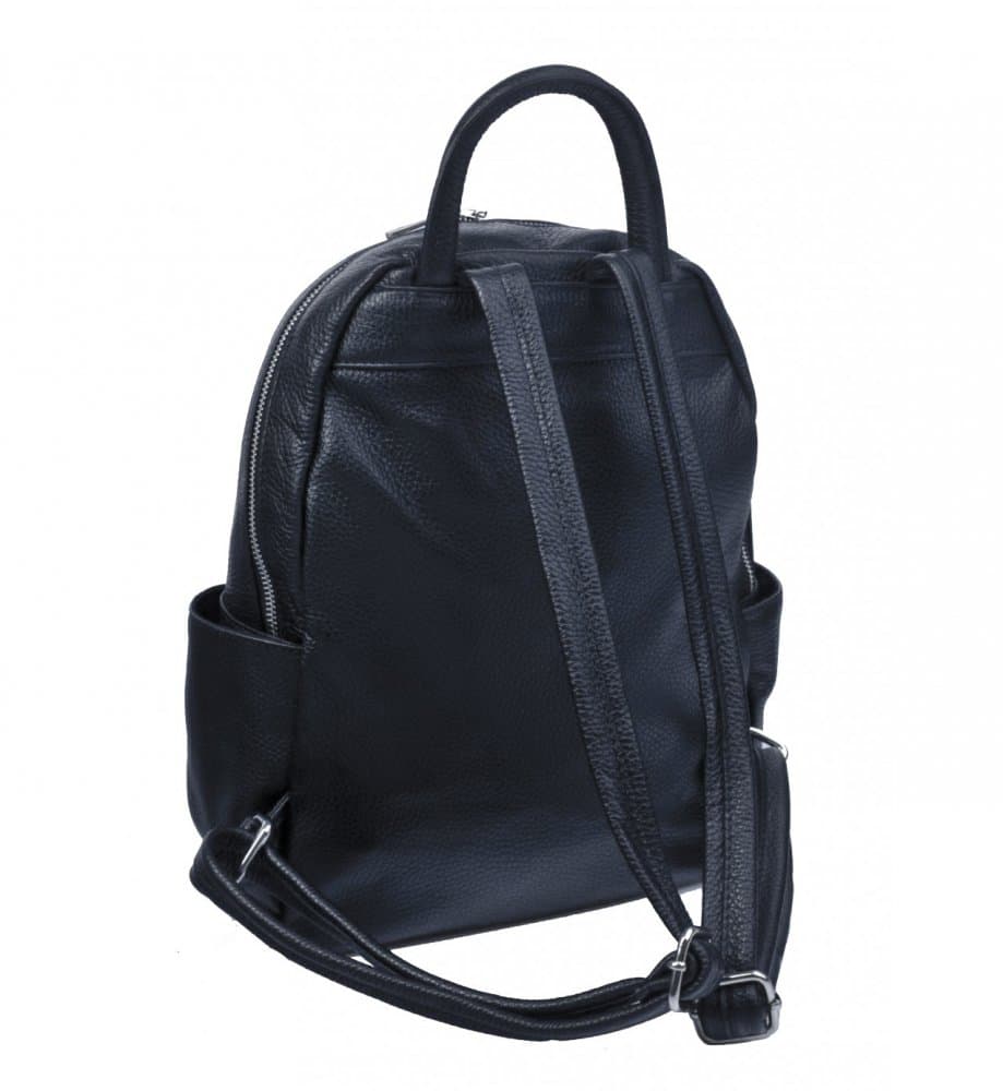 Dámský kožený batoh SARA BAGS 5637 černý 4
