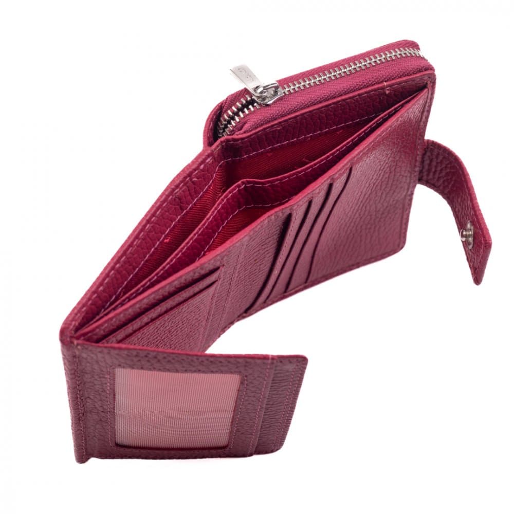 Dámská kožená peněženka SG-7618 VIVA MAGENTA tmavě růžová 5