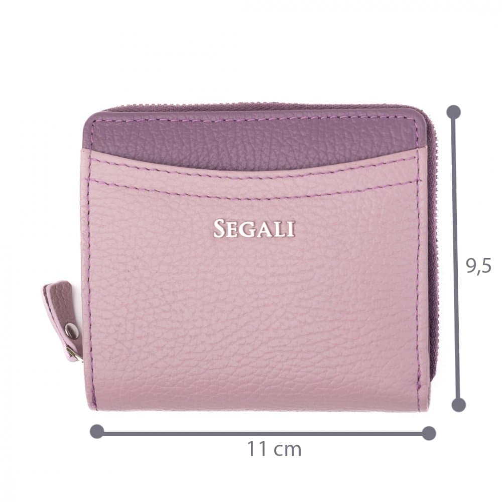SEGALI 7544 B Orchid/Rose Wine – dámská kožená peněženka 3