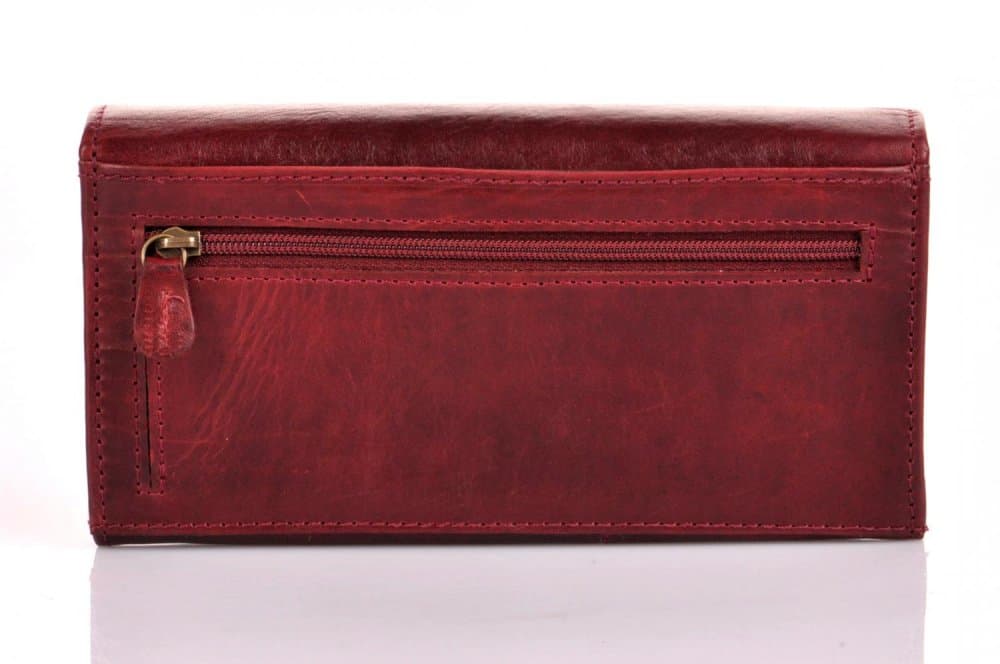 Dámská kožená peněženka Lagen 6011/T W.Red/Black 2