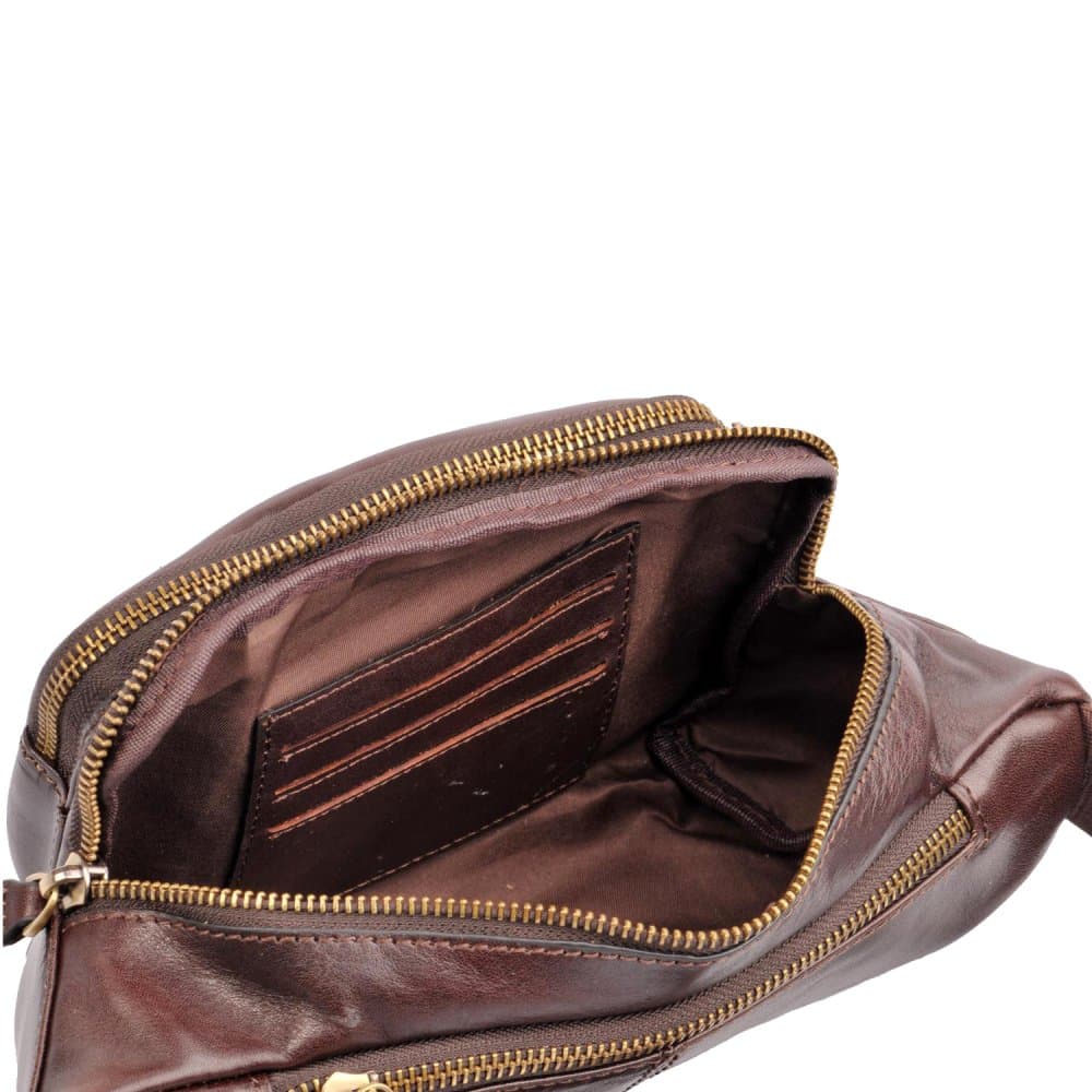 Giglio leather kožená ledvinka 1202 hnědá 6
