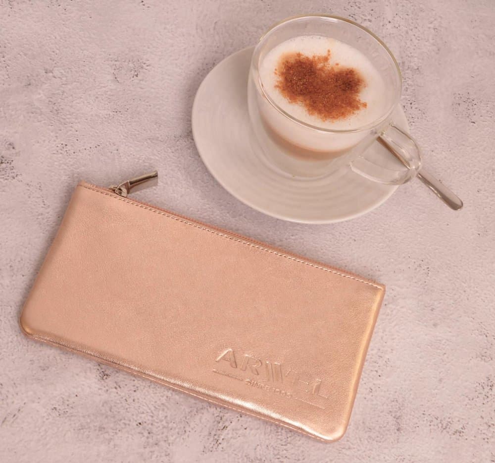 Kožená kosmetická etue ARWEL 611-0023 Rose gold 4
