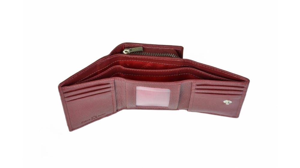 Dámská kožená malá peněženka SEGALI SG-7106 B bordo 5