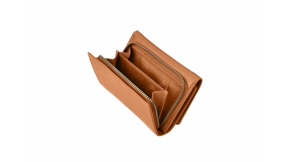 Dámská kožená peněženka SG 7106 B oranžová - cuoio 4