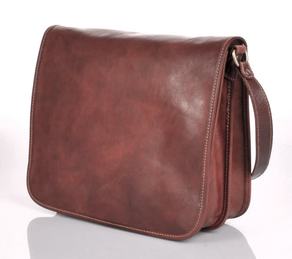 Giglio leather Kožená taška přes rameno Il Giglio 1938 hnědá 2