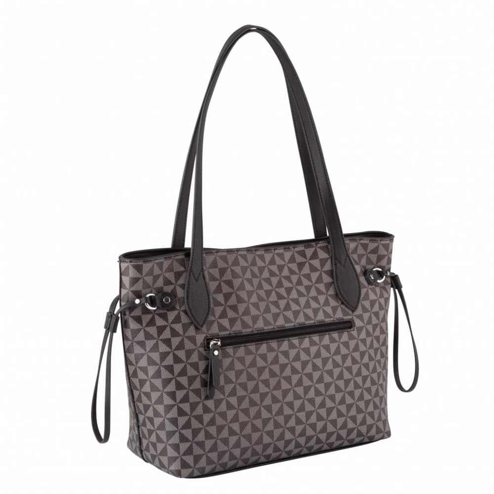 Gabor Kabelka Barina zip shopper mixed black 8441-133 černá 2