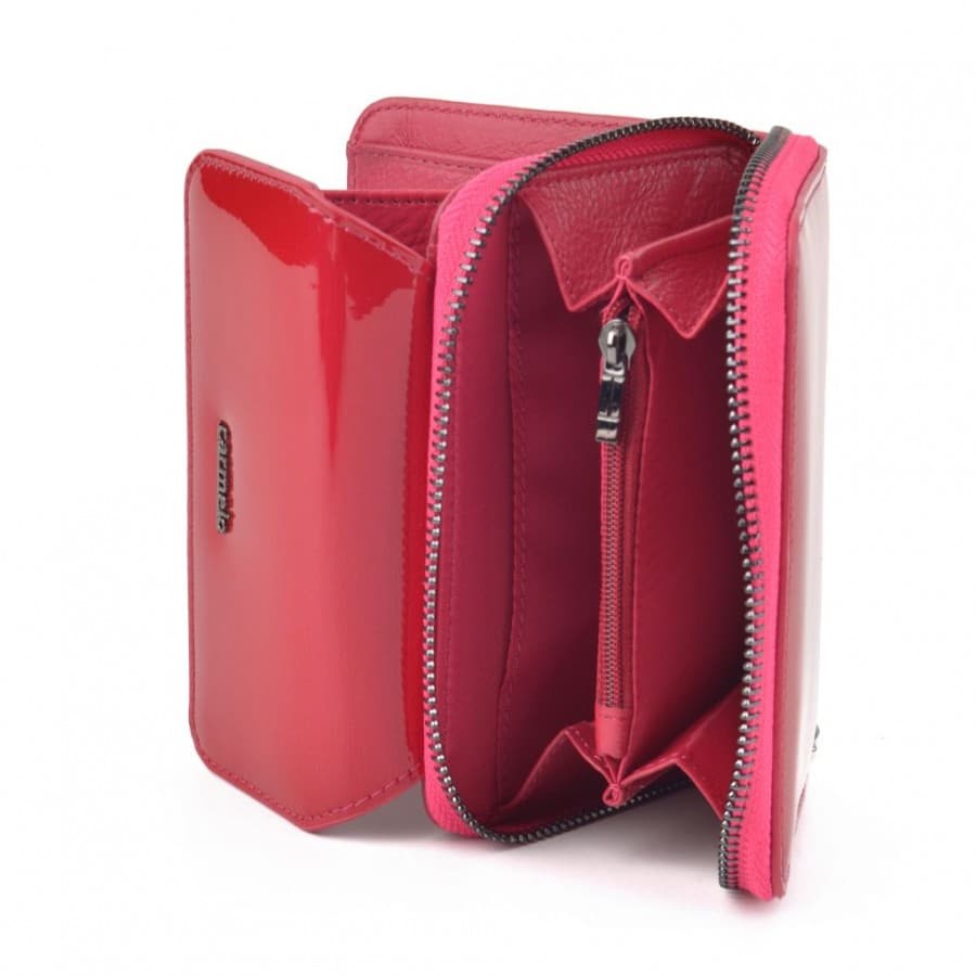 Dámská peněženka z lakované kůže Carmelo 2104 G FUCHSIA 6