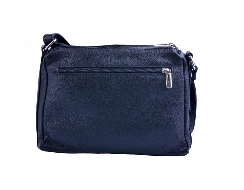 Kožená crossbody kabelka SARA BAGS 5542 modrá 3