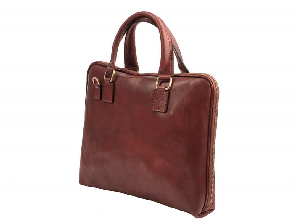 Giglio leather Dámská kožená crossbody aktovka 3920 hnědá 3