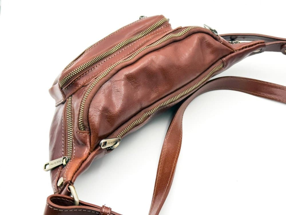Giglio leather Kožená ledvinka 1206 hnědá 4