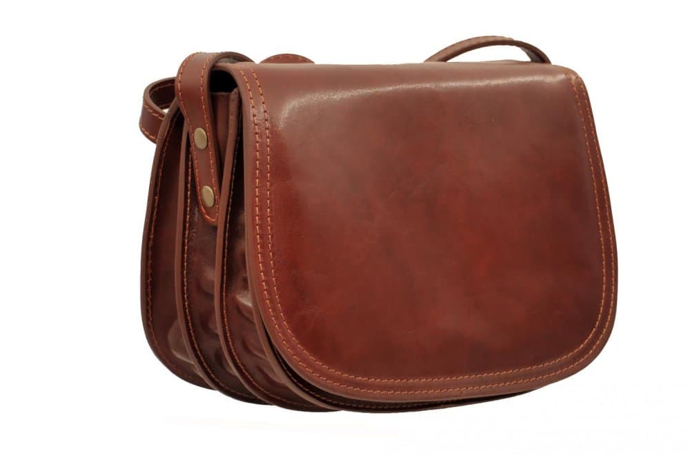 Giglio leather malá kožená lovecká kabelka 96 hnědá 2
