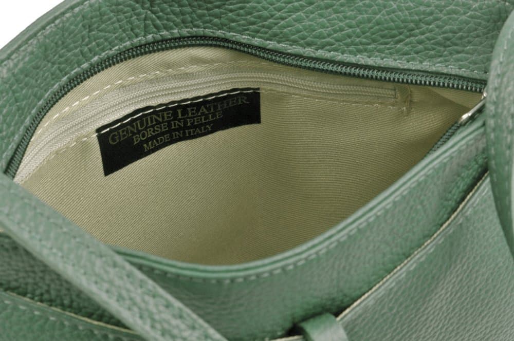Dámská kožená crossbody kabelka SARA BAGS 5085 mátově zelená 4
