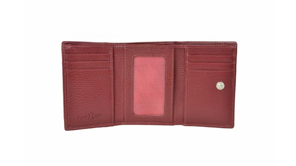 Dámská kožená malá peněženka SEGALI SG-7106 B bordo 4