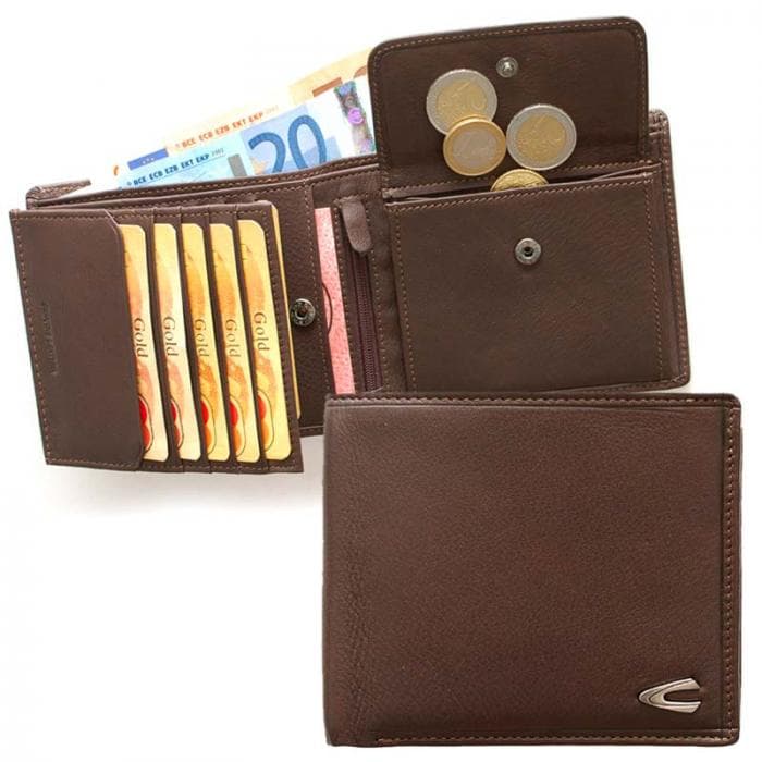 Kožená peněženka RFID Safe B34-706-20 hnědá 2