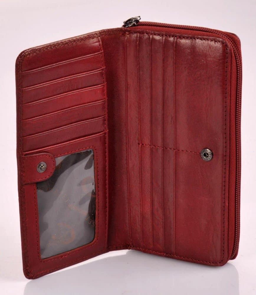 Dámská kožená peněženka Cosset 4401 komodo bordeaux 6