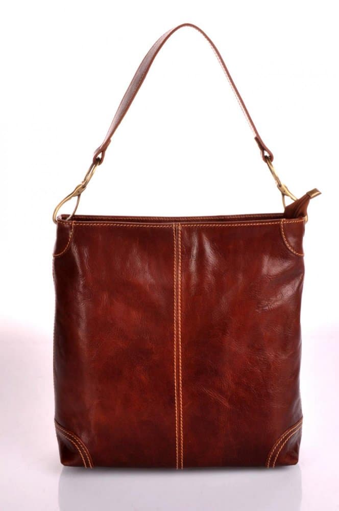 Giglio leather velká kožená kabelka 307 hnědá 3