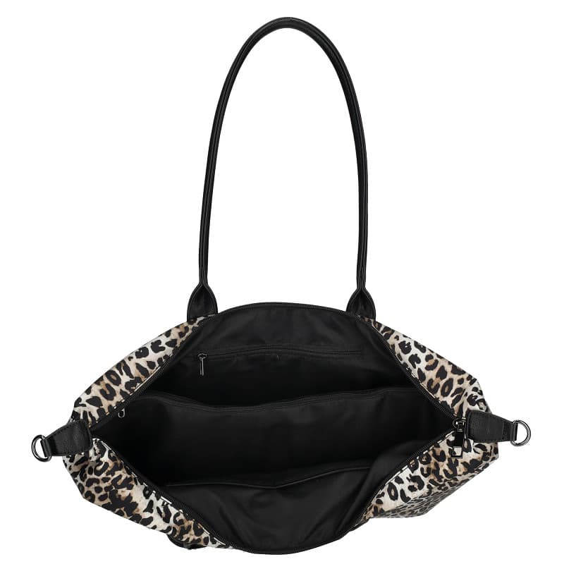Enrico Benetti Claire Shopper - Stylová velká béžovo-černá kabelka 25001-406 6