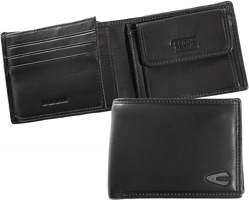 Camel Active malá peněženka B34-703-60 černá, zip na bankovky