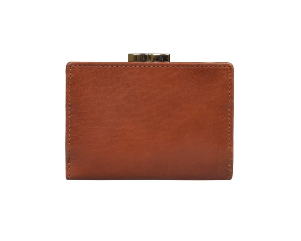 Peněženka s kovovým rámečkem SEGALI SG-870 R cognac 3