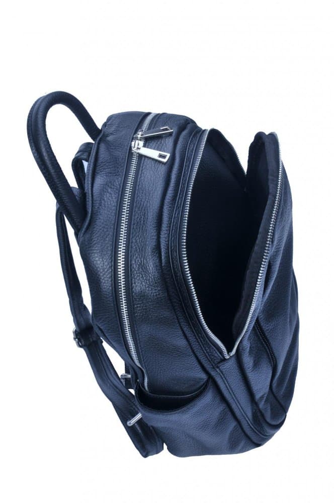Dámský kožený batoh SARA BAGS 5637 černý 6