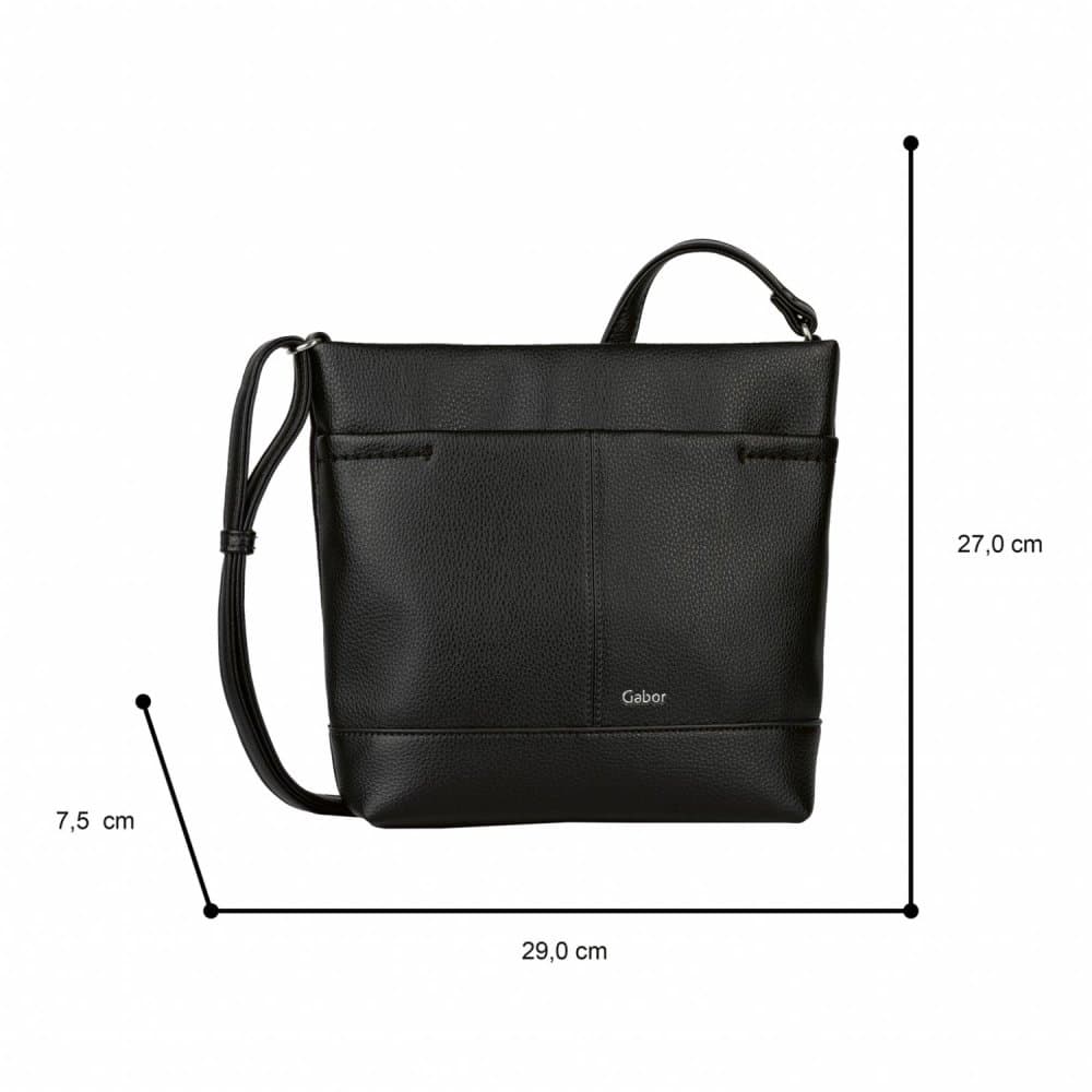 Gabor Kabelka Lenea Cross Bag M 011238 černá 5