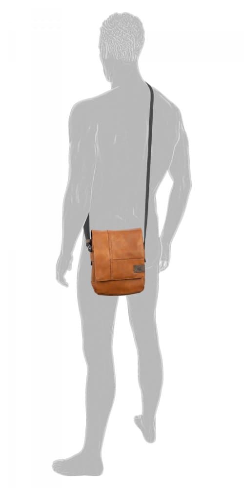 Pánská taška přes rameno Camel Active LAOS FLAP BAG S – Světle hnědá 1569 4