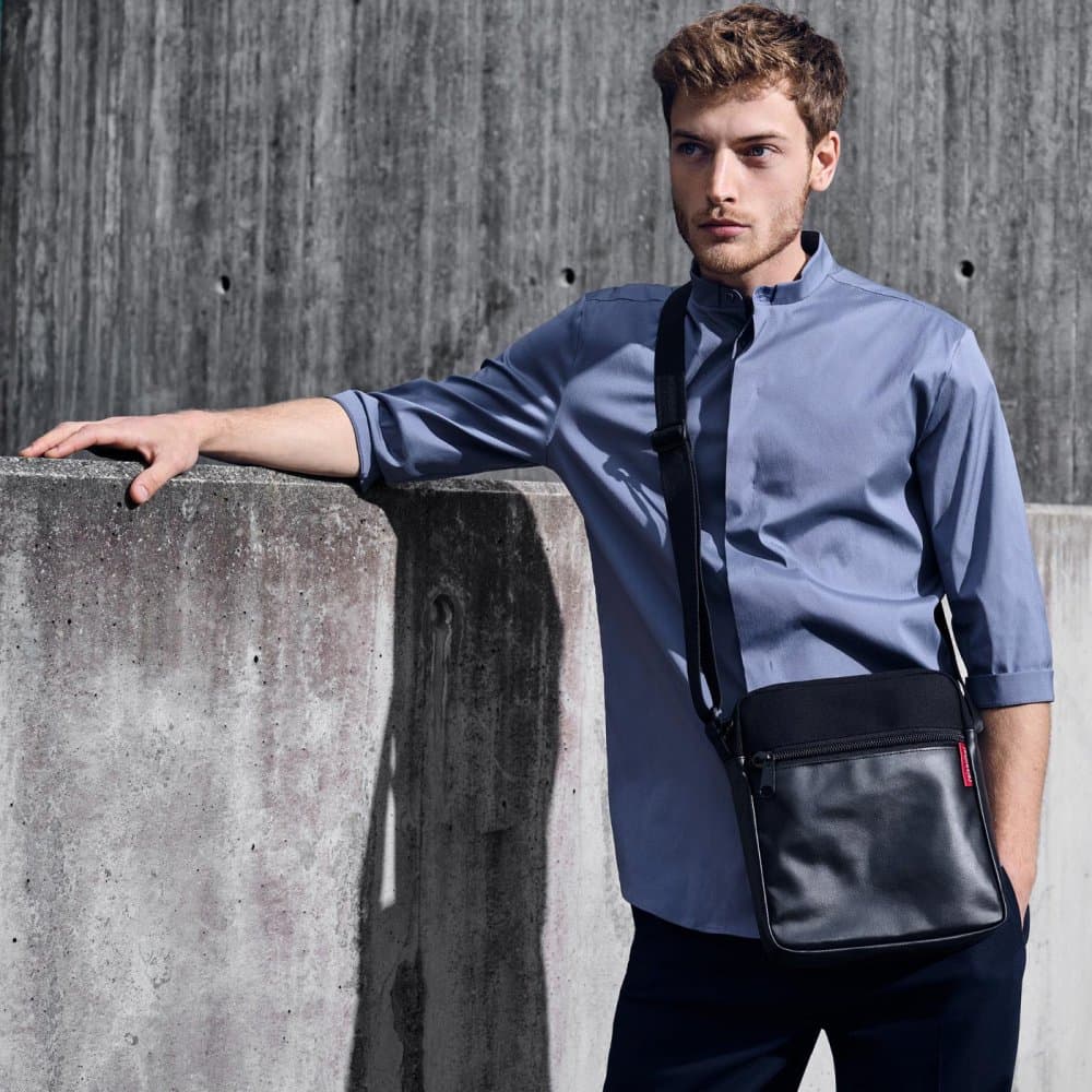 Reisenthal Pánská taška přes rameno šedá crossbag canvas grey UY7050 2