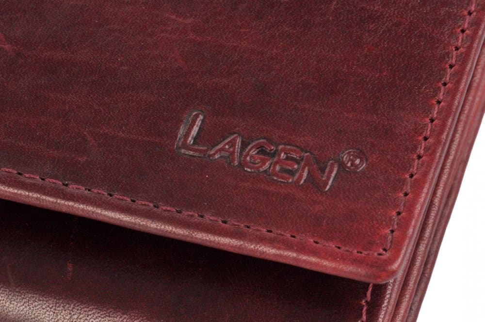 Dámská kožená peněženka Lagen 6011/T W.Red/Black 3