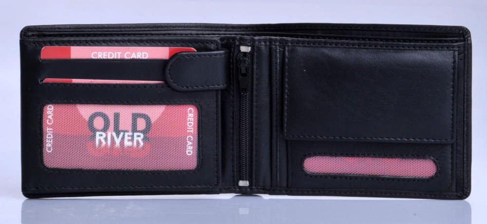 Pánská kožená peněženka s RFID ochranou Old River 261 černá 5