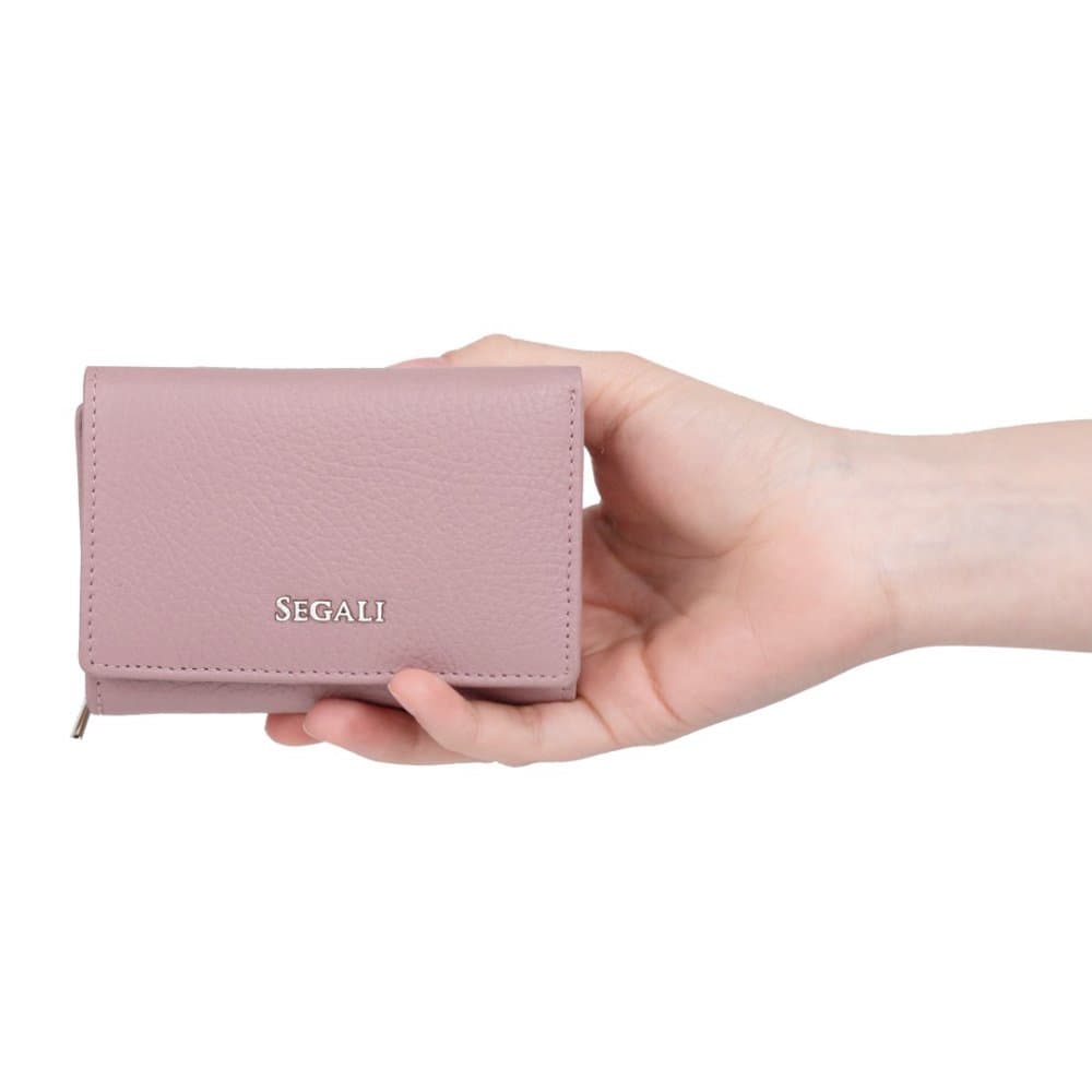 Dámská peněženka kožená SEGALI 7106 B cameo rose, růžová 2