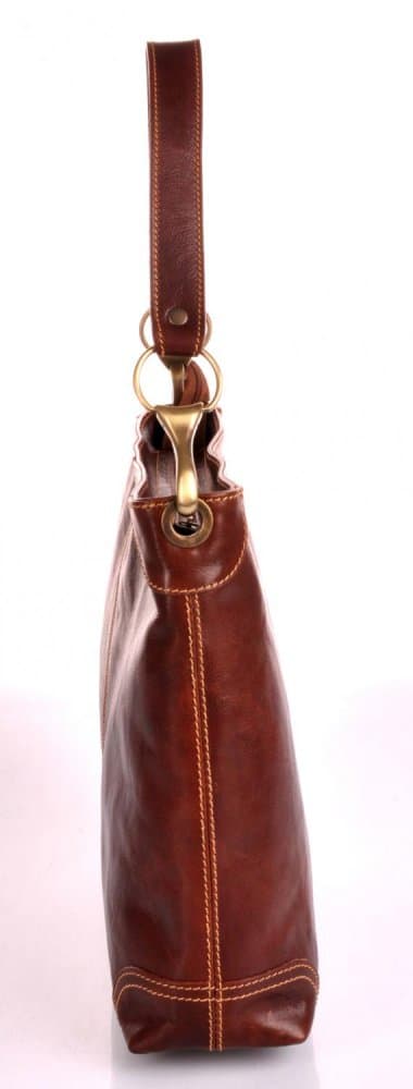 Giglio leather velká kožená kabelka 307 hnědá 4
