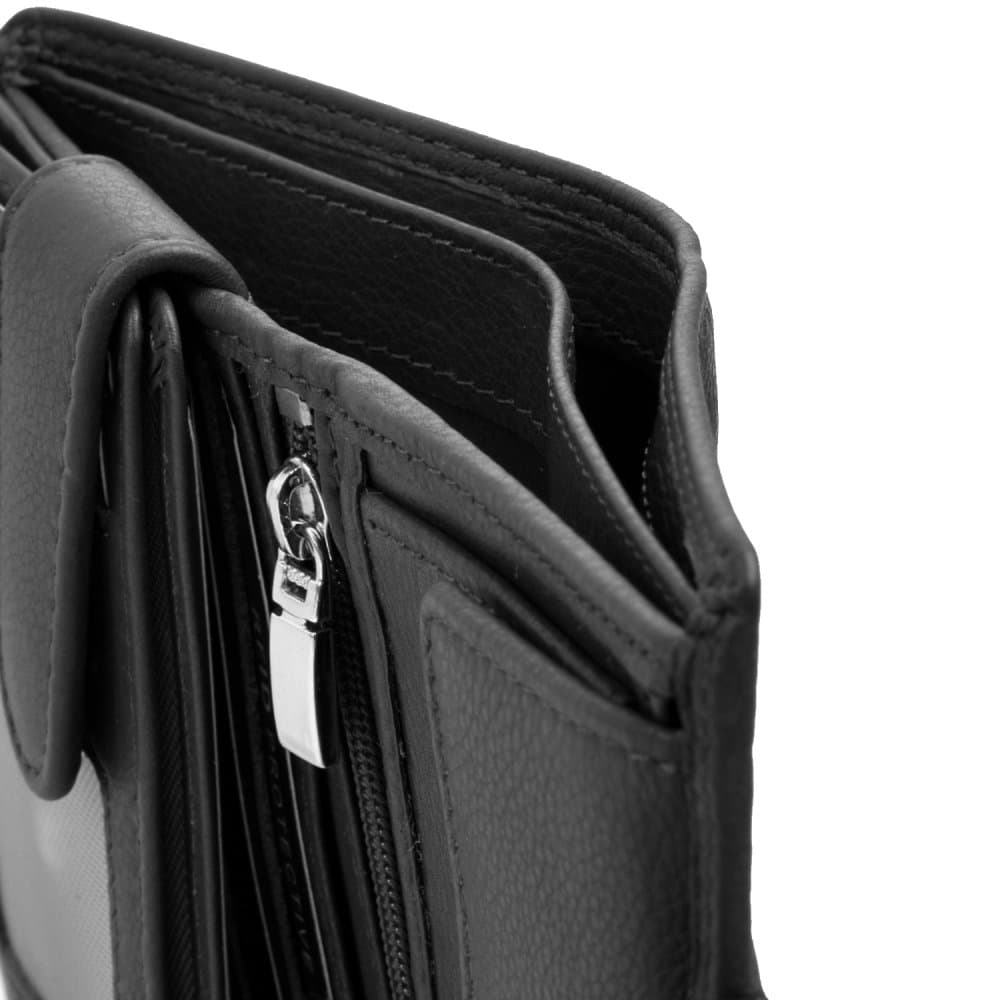 Dámská malá kožená peněženka 3257 N RFID černá 6