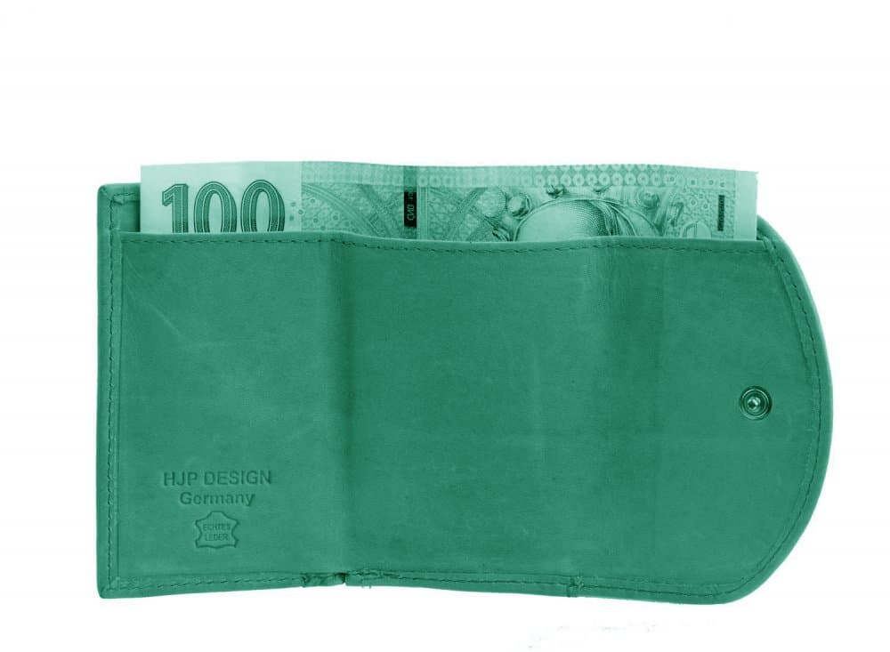 HJP malá peněženka 7116-B TYRKYS GREEN 4