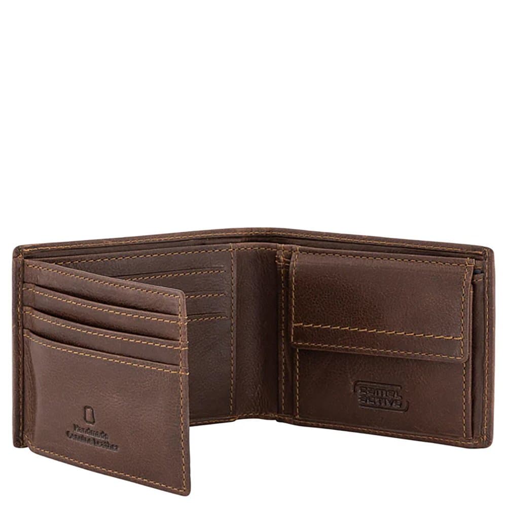 Camel Active Bilbao – pánská malá kožená peněženka RFID hnědá 364-703-22 3