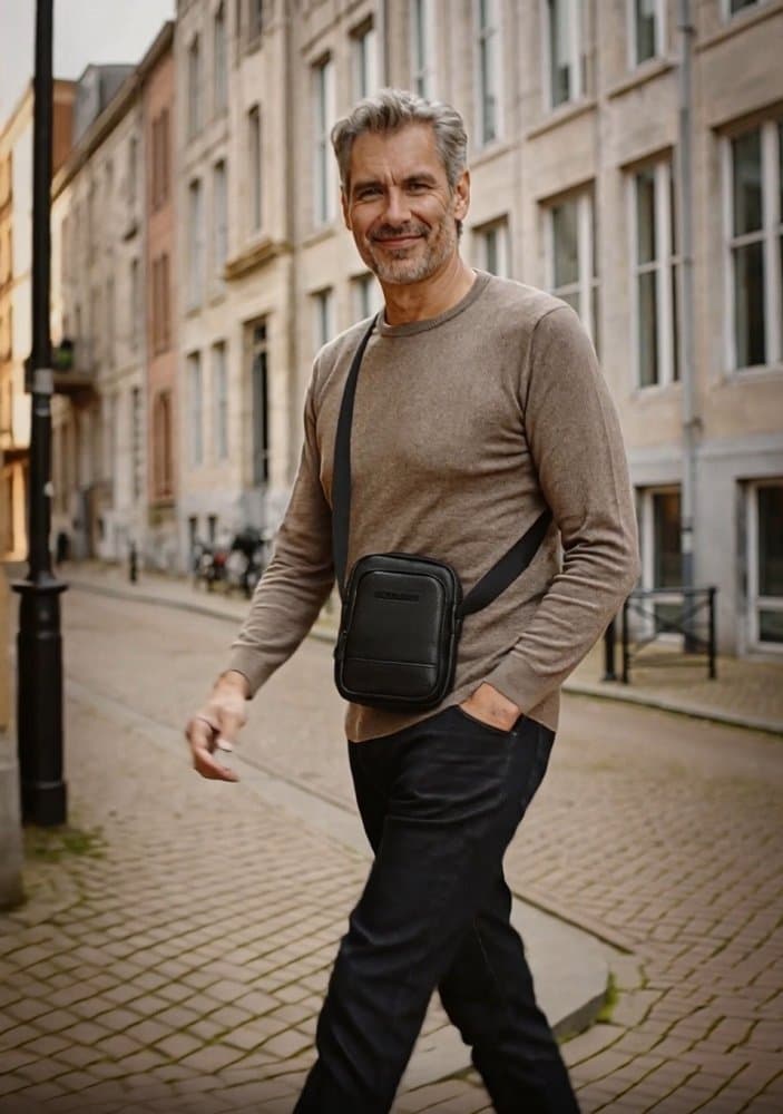 Pánská crossbody taška Enrico Benetti Siena 62180-001 černá 2